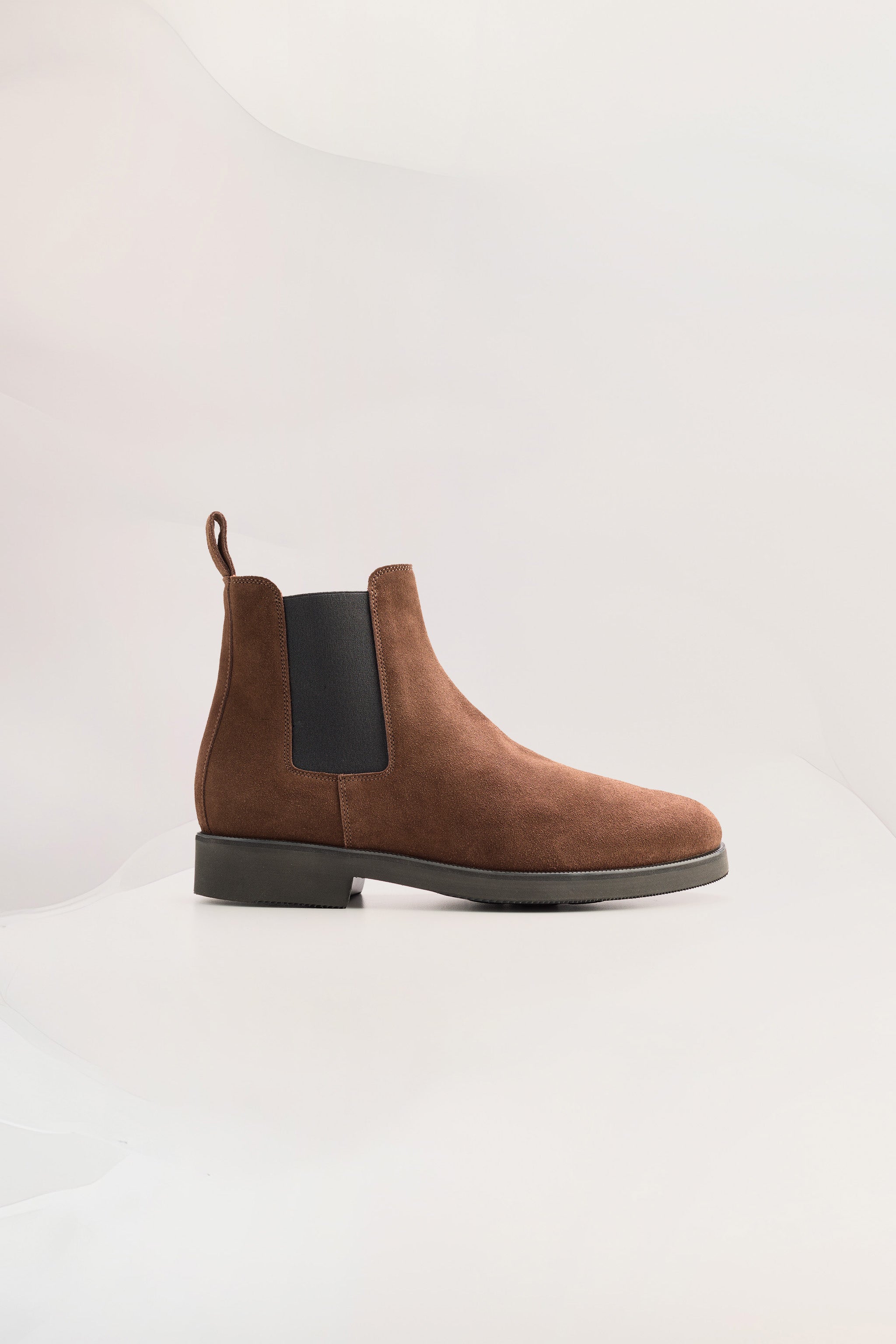 Mens Chelsea Boots in Umber Suede