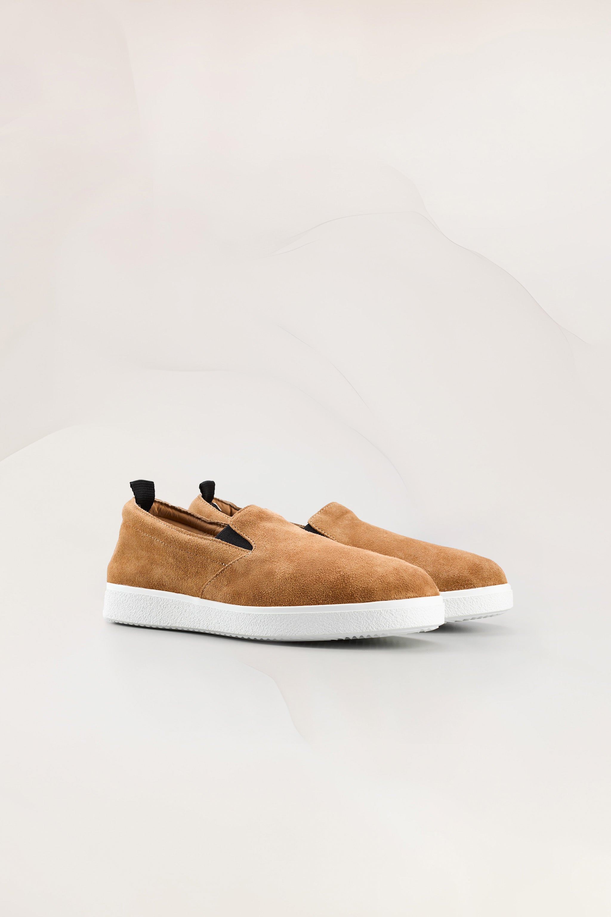 Womens Slip On Sneakers in Noce Suede