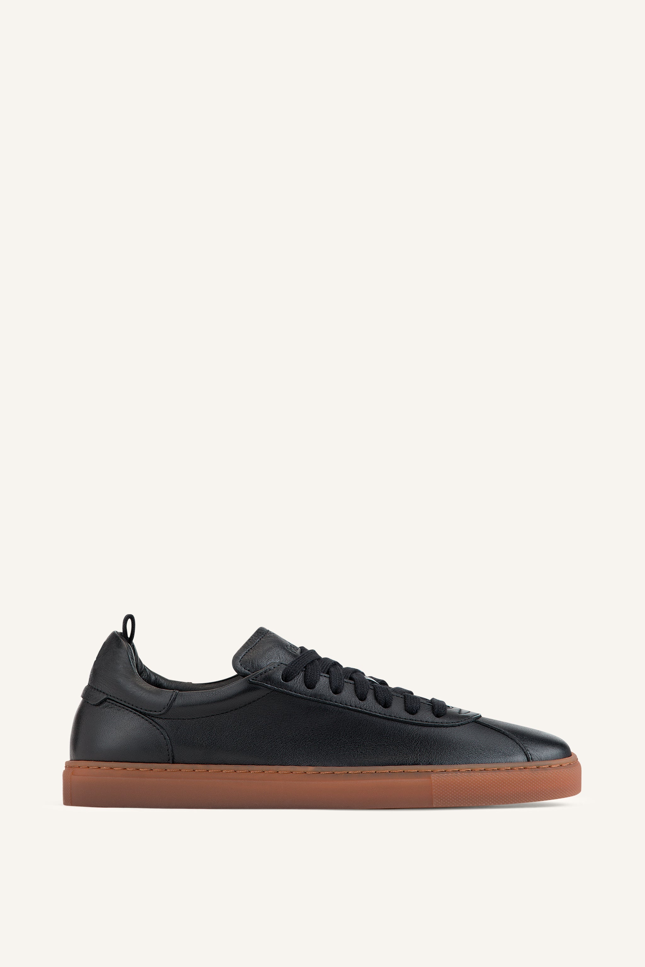 Men's James Lace Up Sneakers in Black Calf