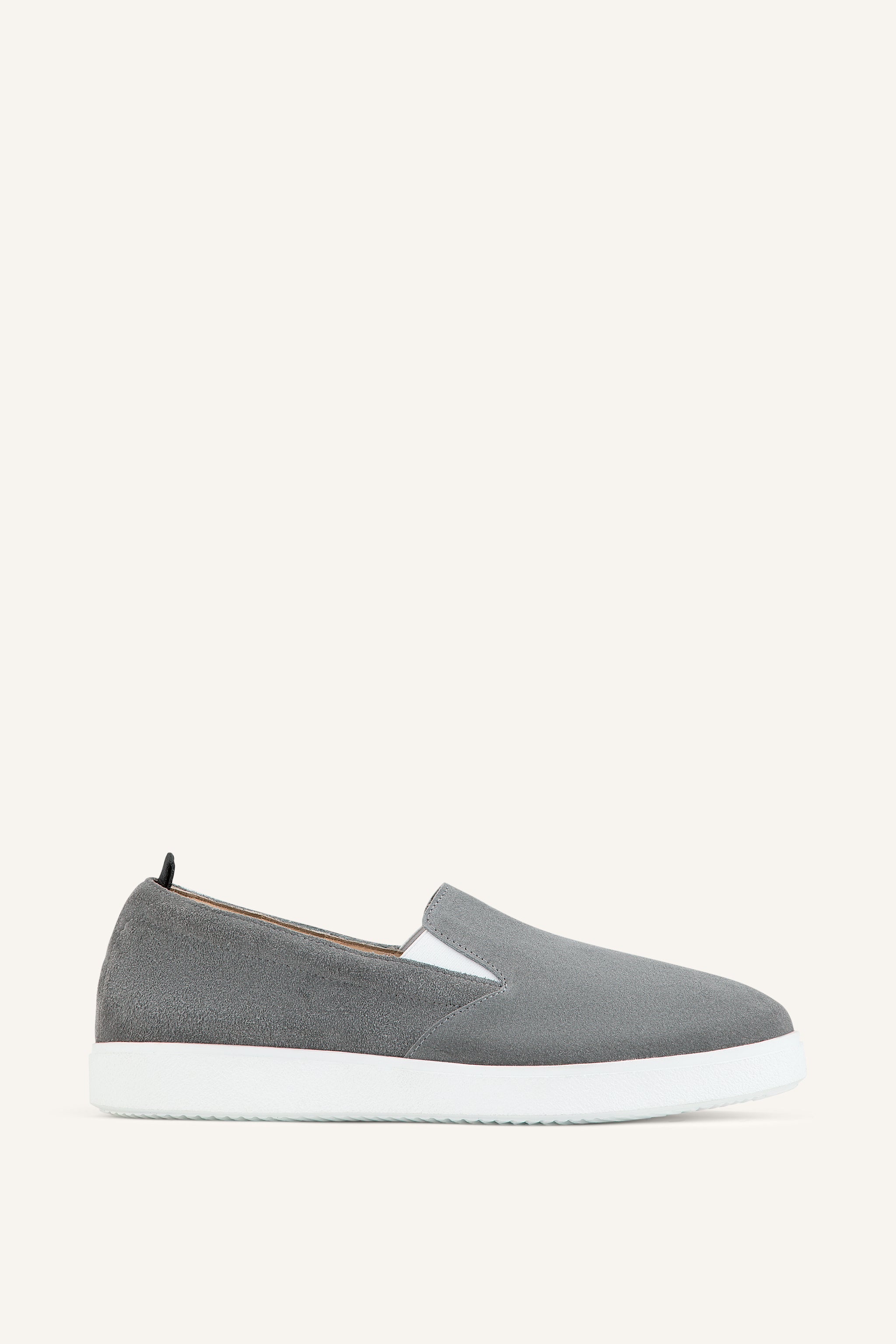 Mens Montauk Slip On Sneakers in Cenere Suede