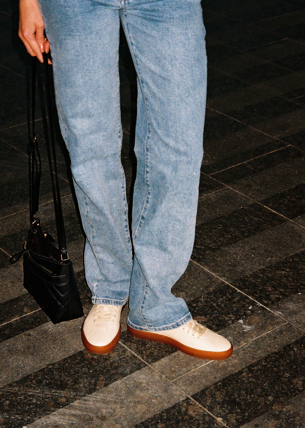 Men's James Lace Up Sneakers in Cream Leather