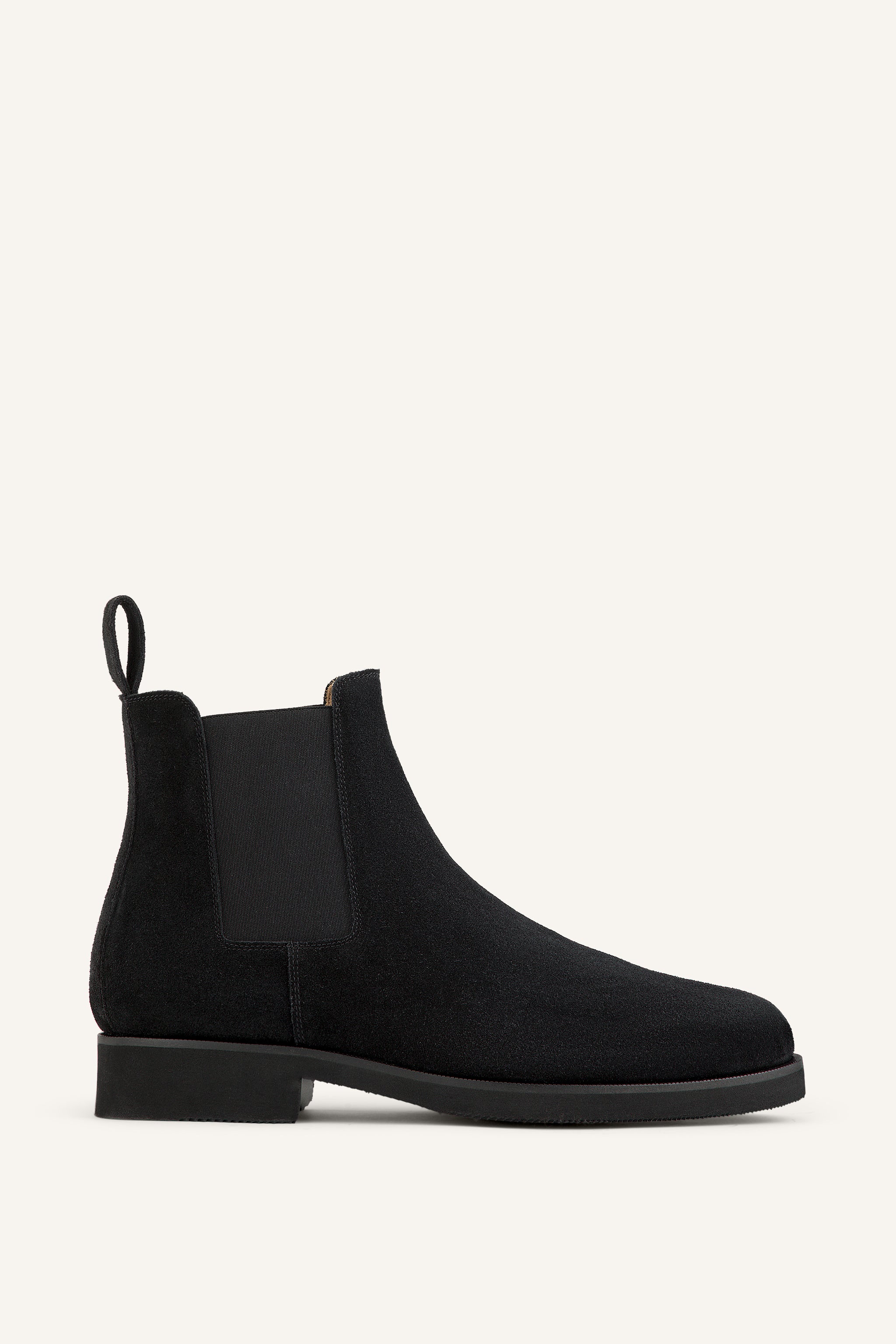 Mens Redford Chelsea Boots in Black Suede