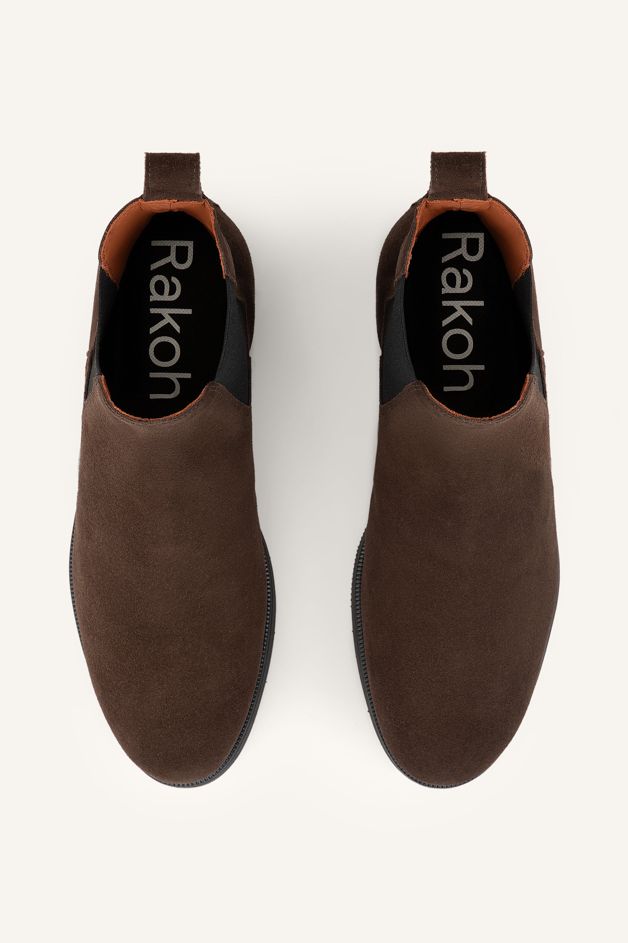 Mens Redford Chelsea Boots in Umber Suede