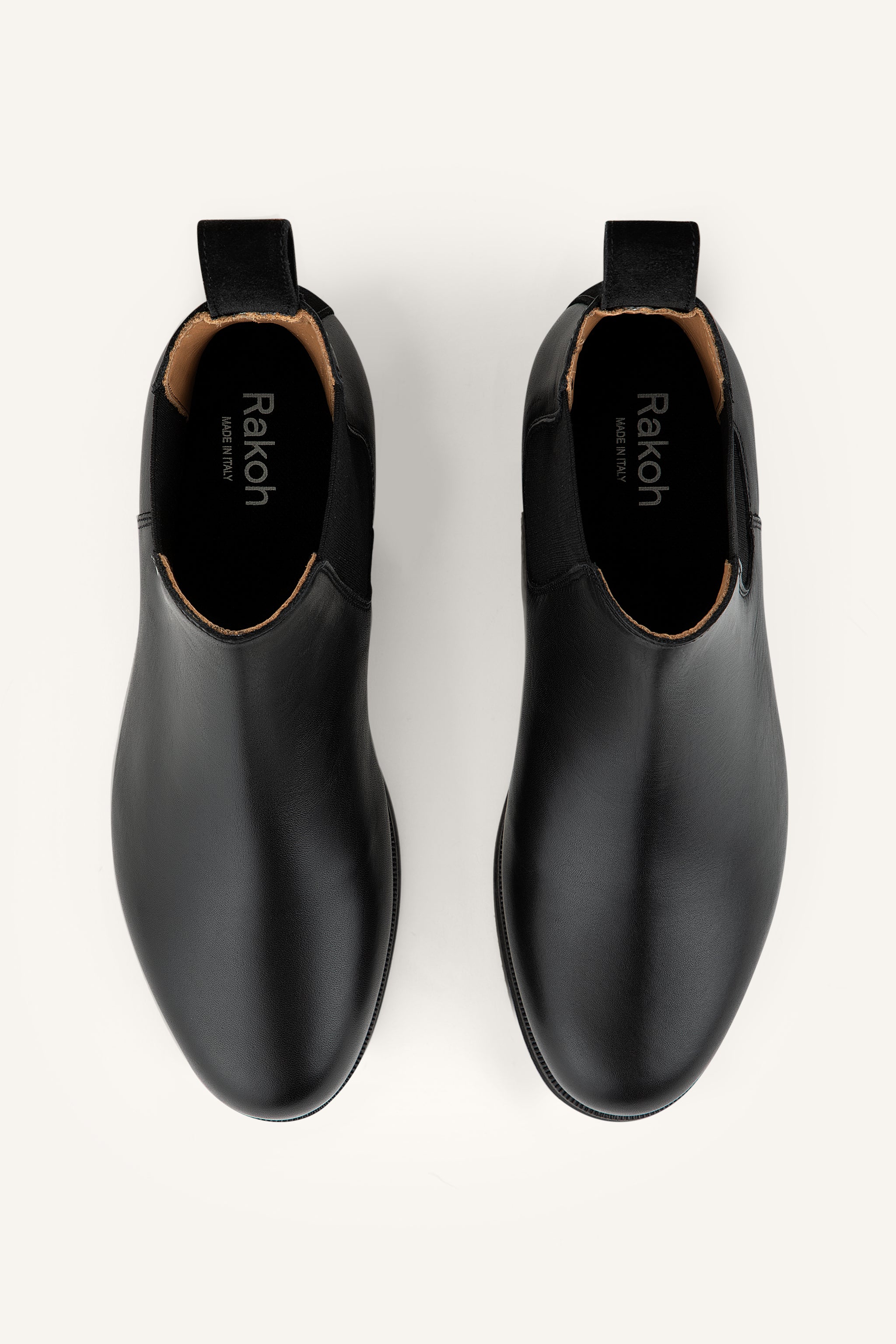 Womens Redford Chelsea Boots in Black Calf — Enhanced Ankle Opening