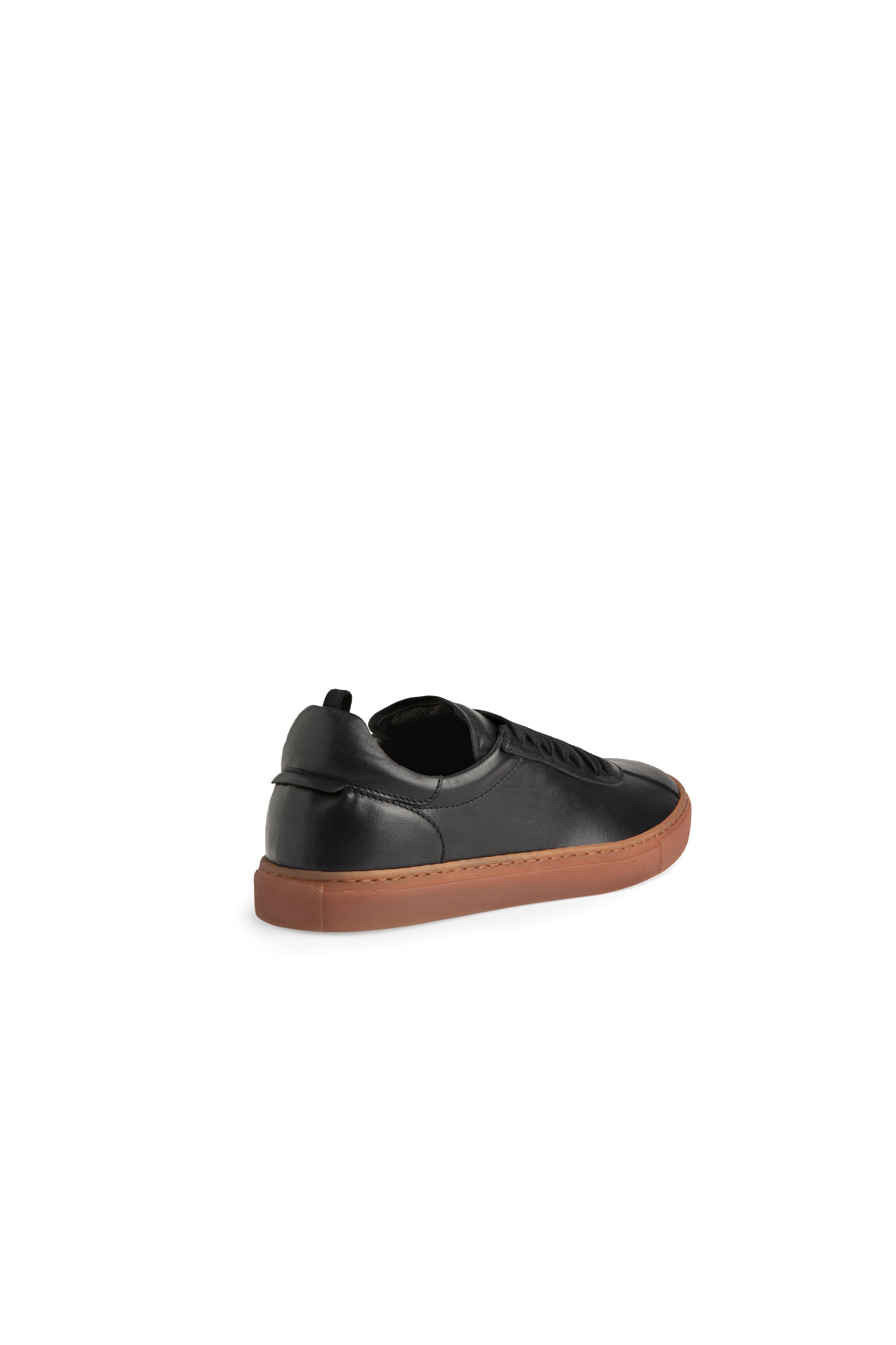 Men's James Lace Up Sneakers in Black Leather