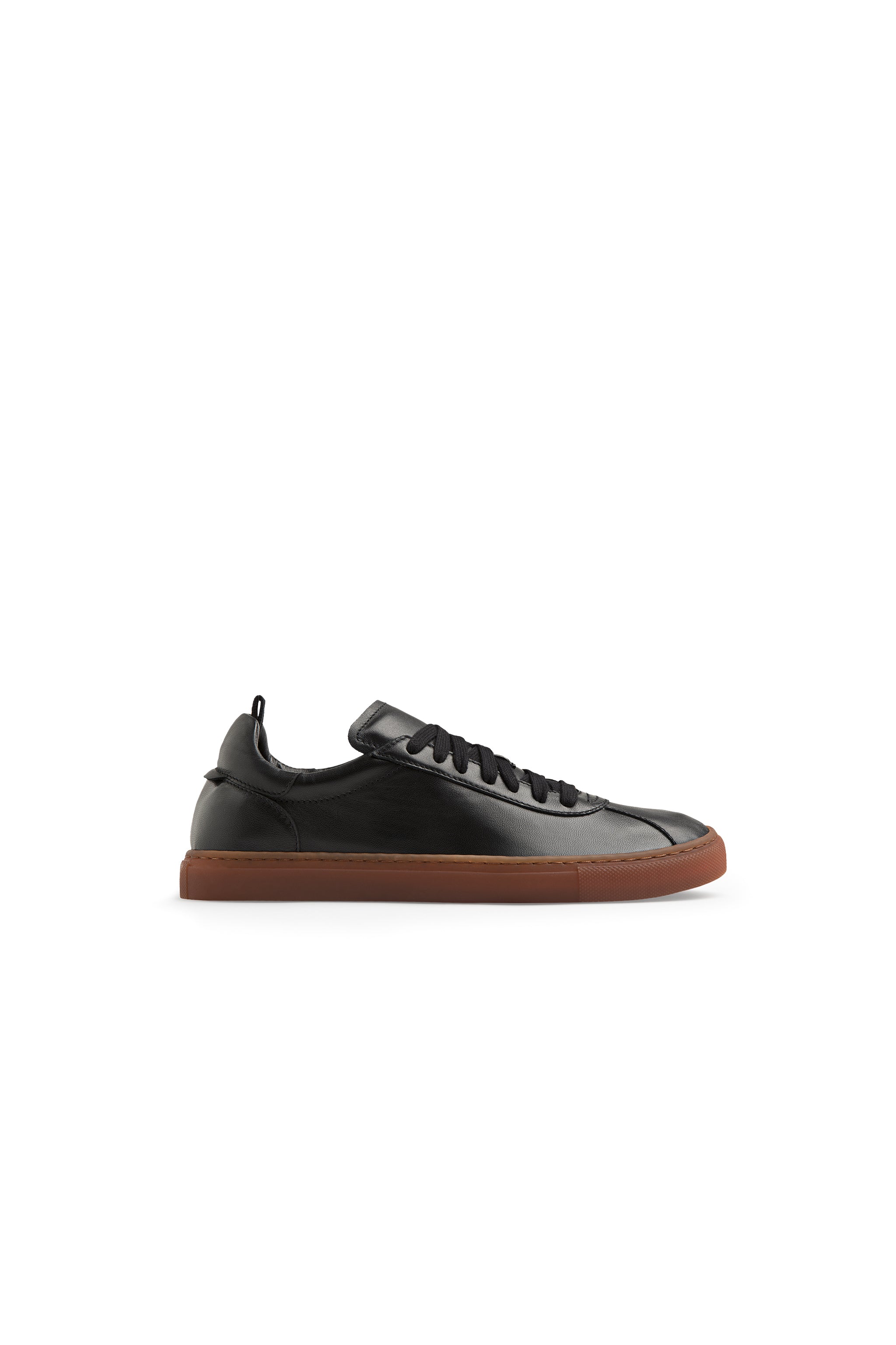 Men's James Lace Up Sneakers in Black Leather