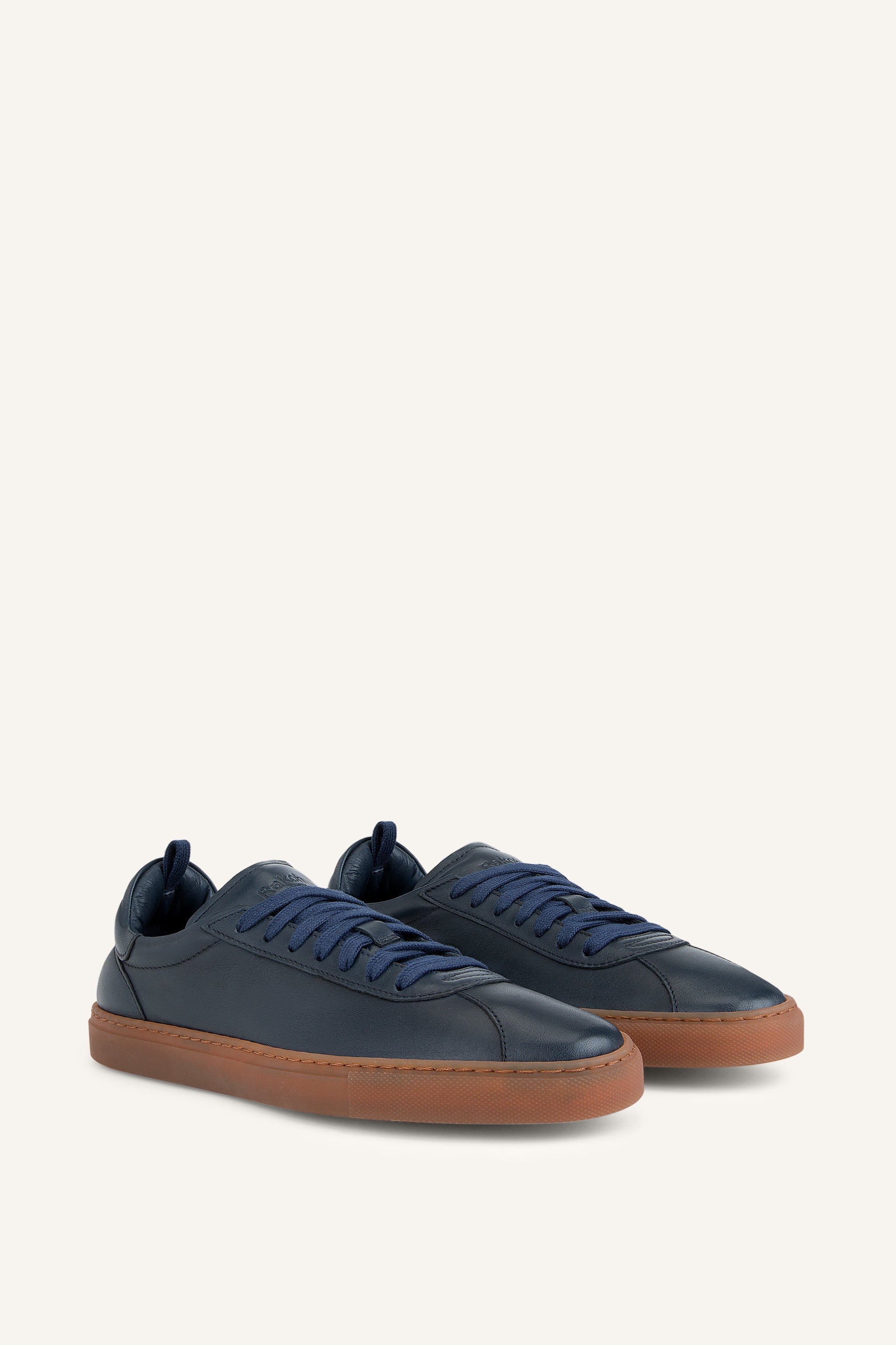 Men's James Lace Up Sneakers in Navy Calf