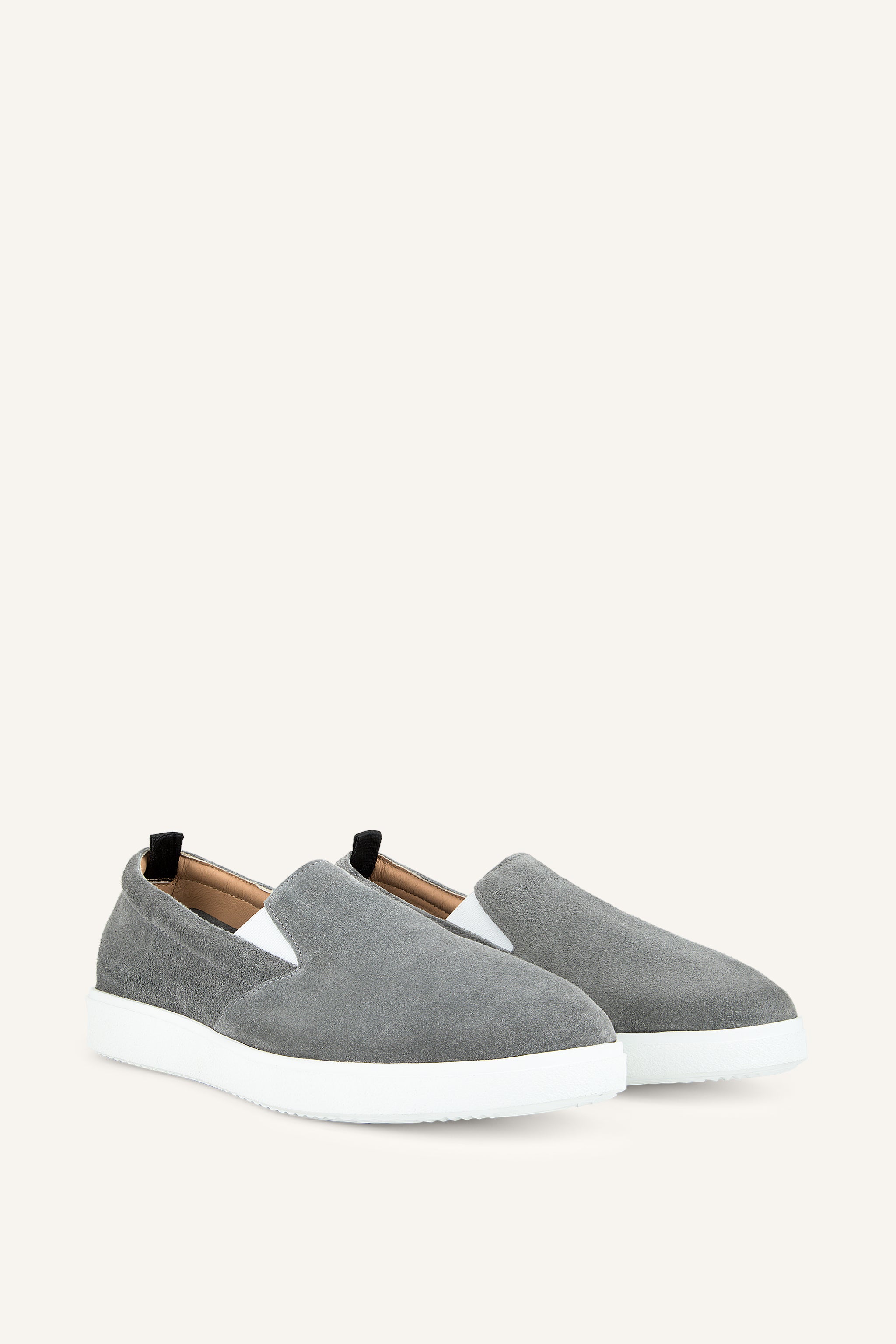 Mens Montauk Slip On Sneakers in Cenere Suede