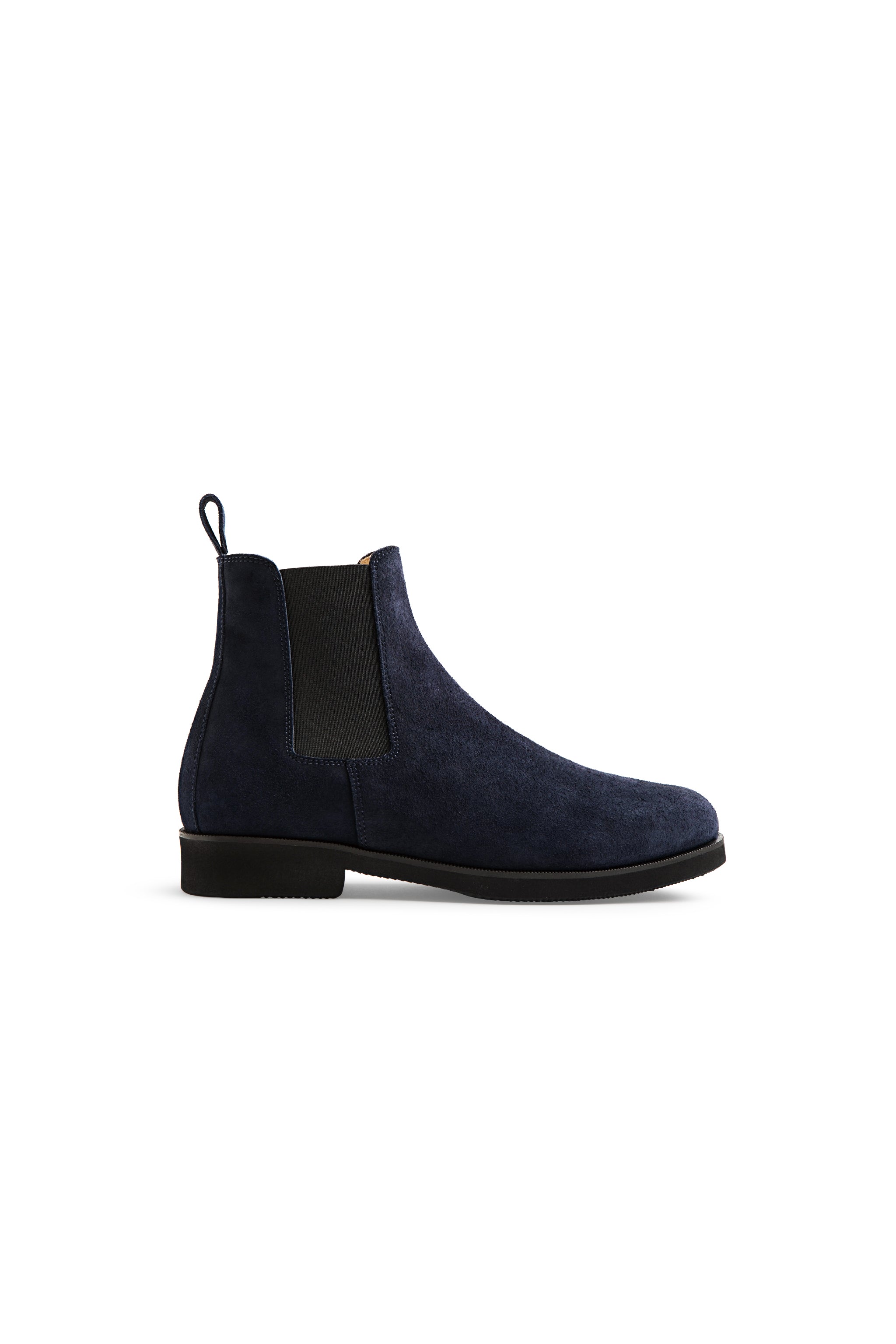 Womens Chelsea Boots In Navy Suede