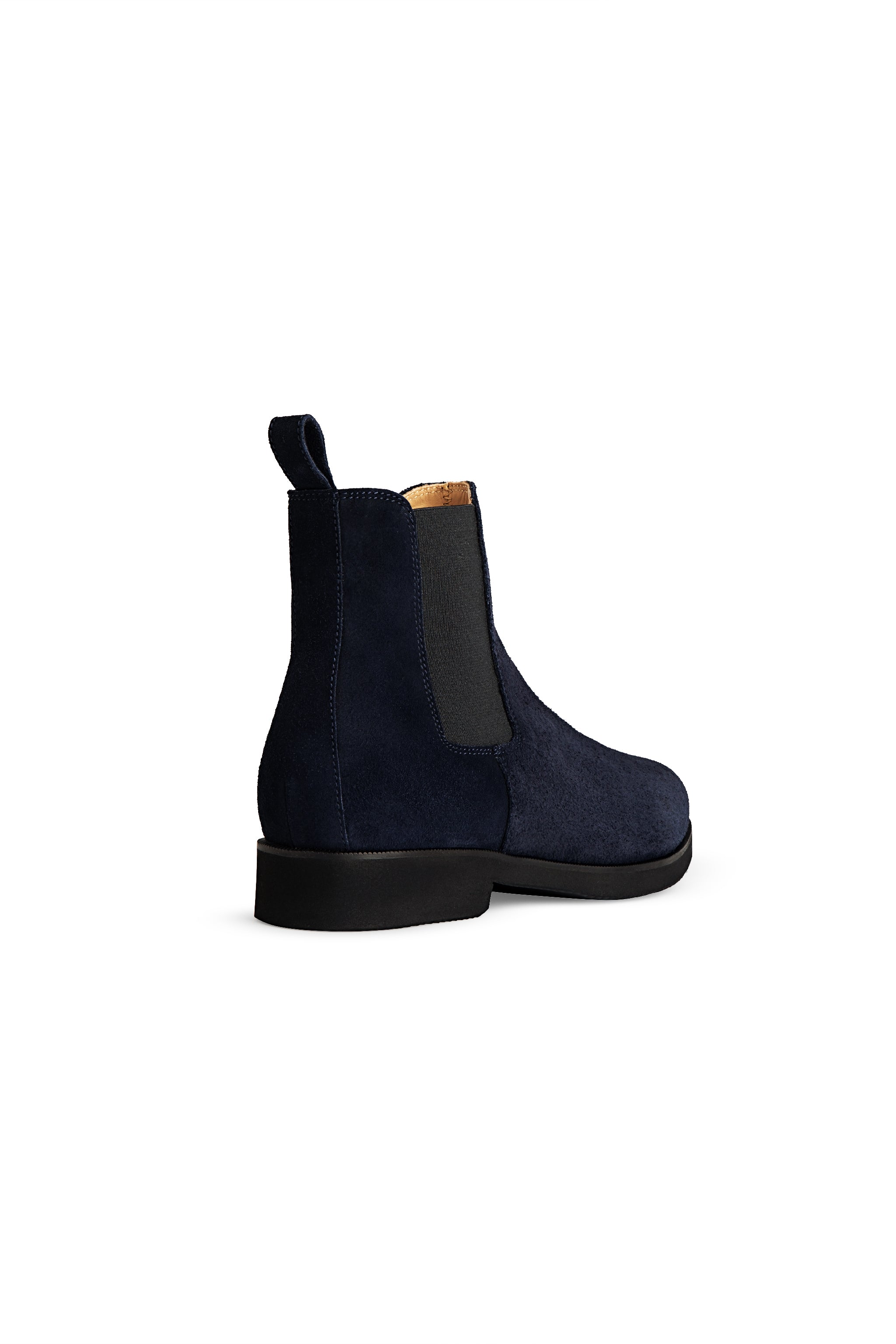 Womens Chelsea Boots In Navy Suede